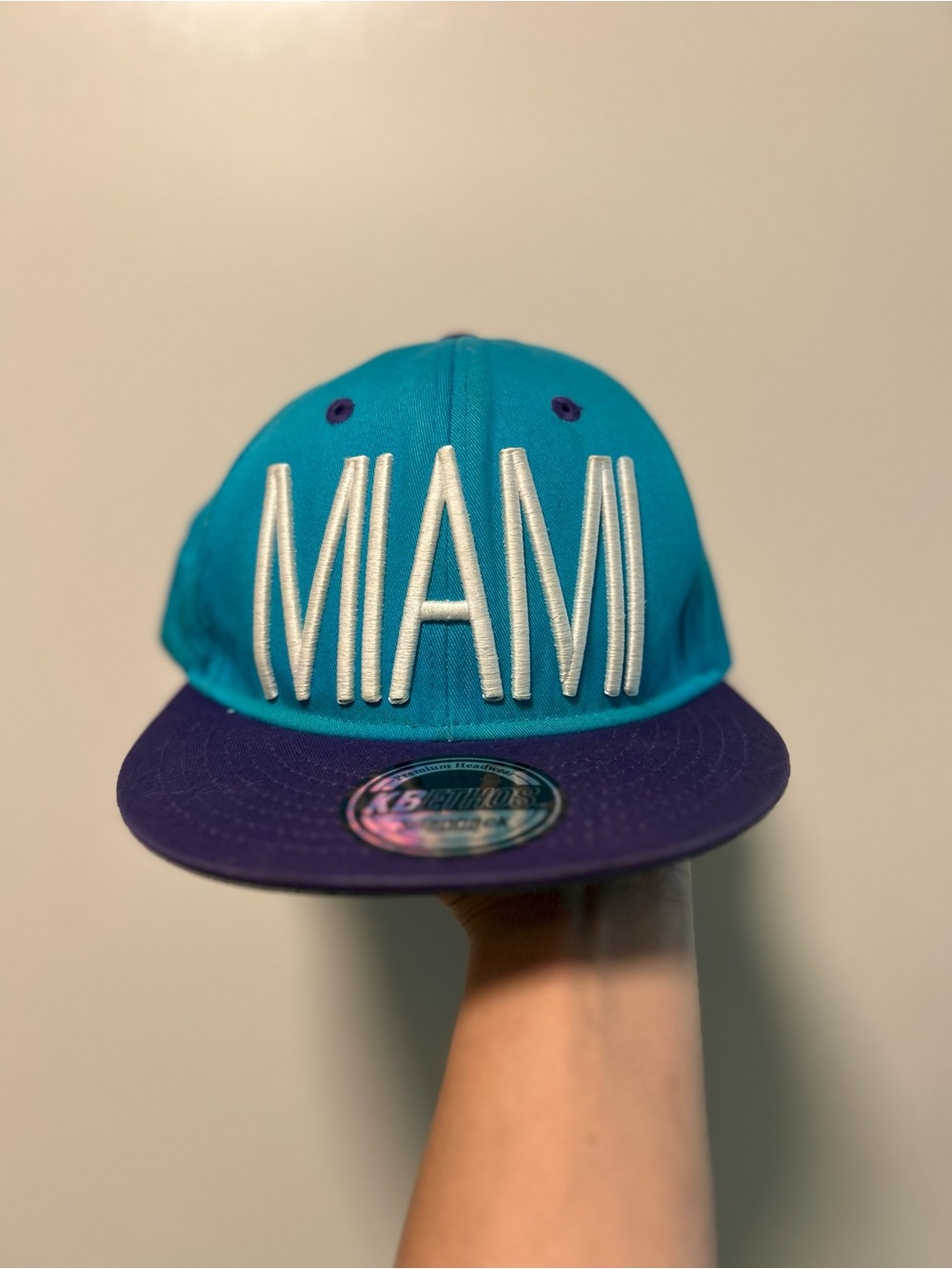 Miami Vice Retro Colorblock Snapback Hat
